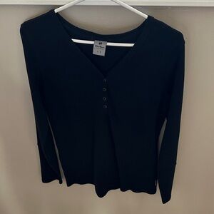 Stylish Black Long Sleeve Top